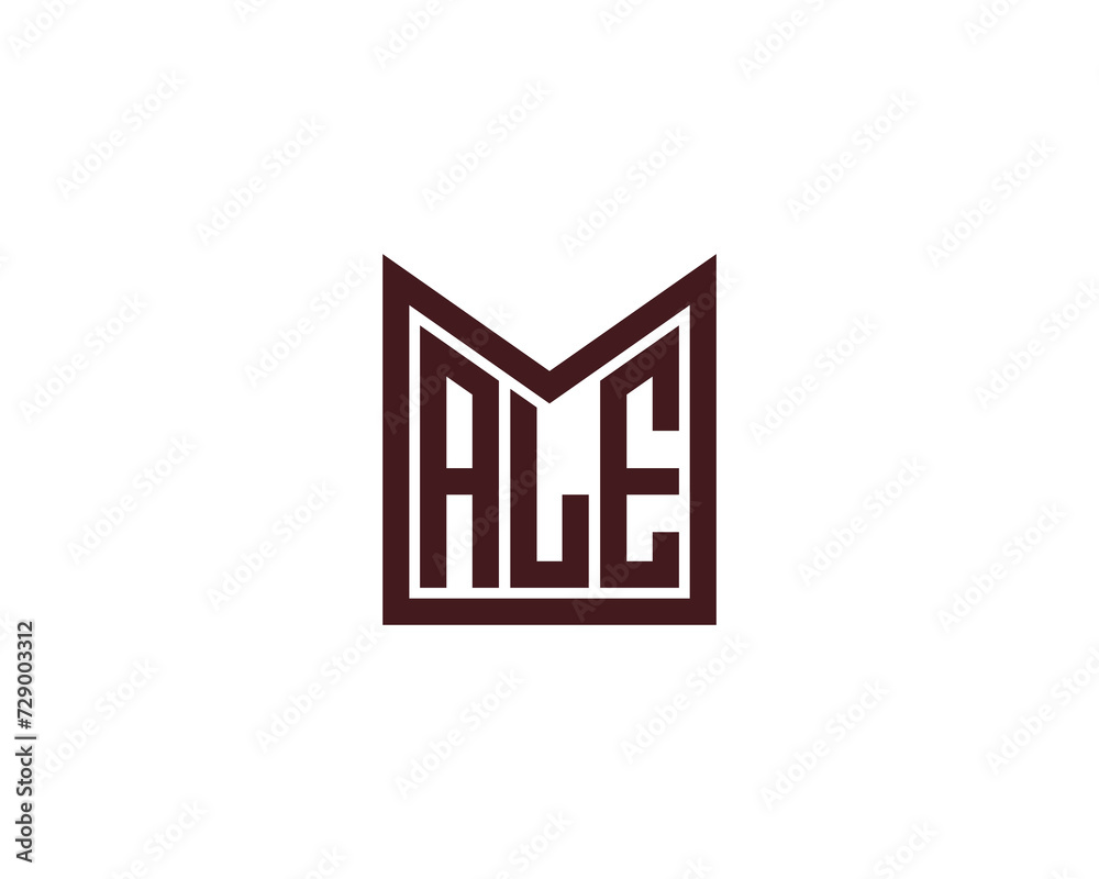 ALE logo design vector template ALE logo design vector template