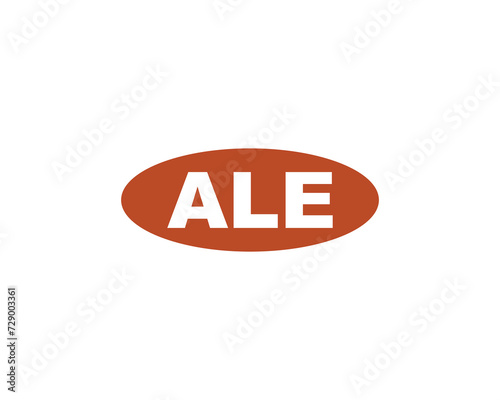 ALE logo design vector template