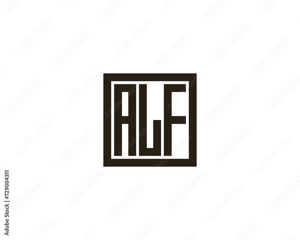 ALF Logo design vector template ALF Logo design vector template