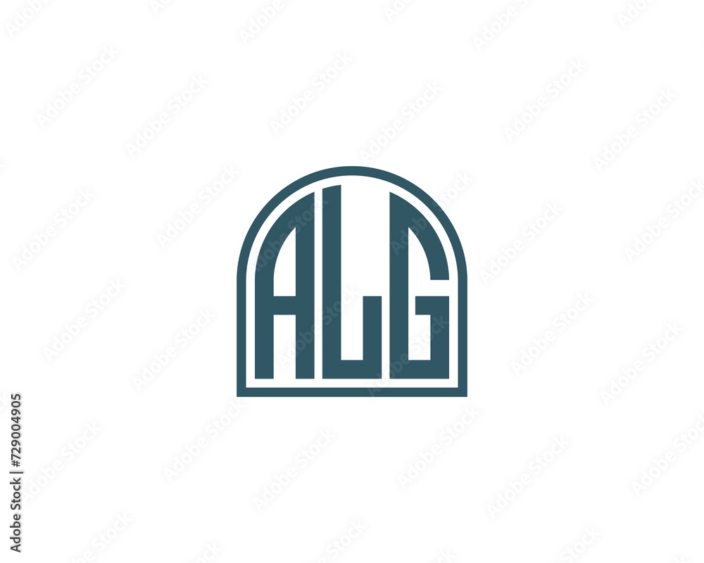 ALG Logo design vector template