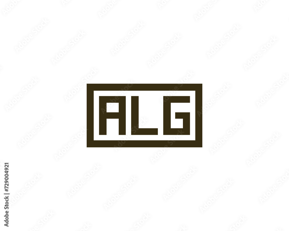 ALG Logo design vector template