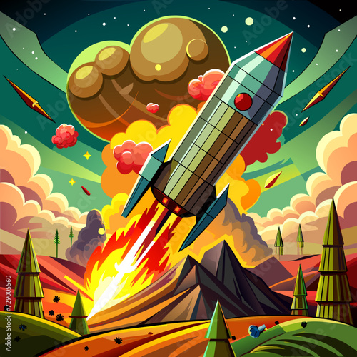 rocket missile space rocket starship space galaxy planet universe cosmos world vector future stars eternity