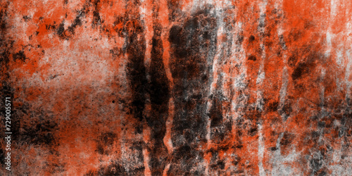 Orange abstract wallpaper background painted.old cracked aquarelle stains wall terrazzo creative surface rusty metal,texture of iron.blank concrete vector design steel stone. 