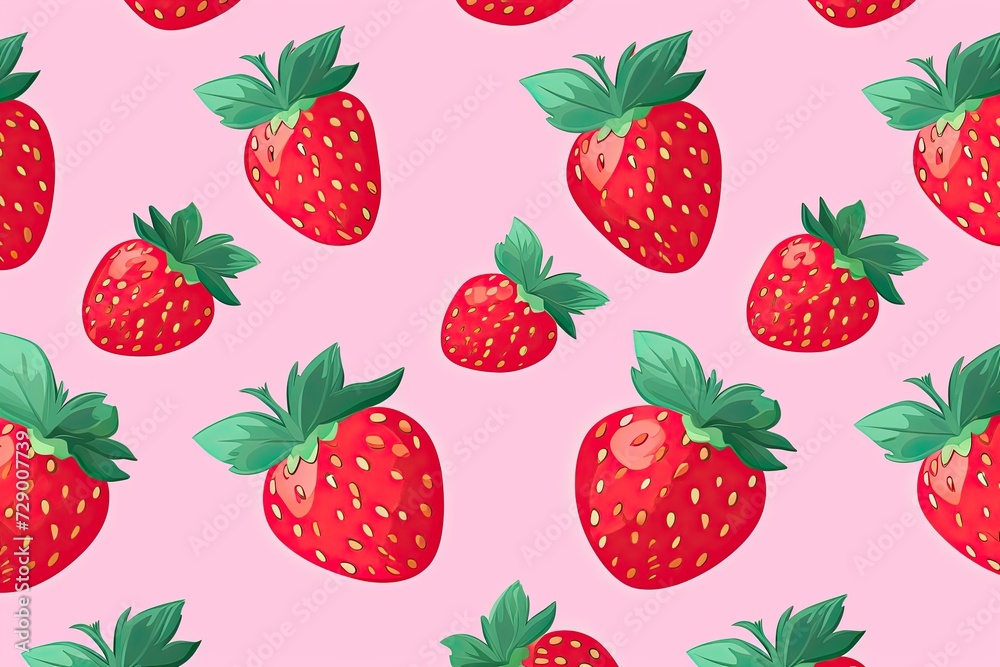 Strawberry pattern vector Strawberry pattern vector