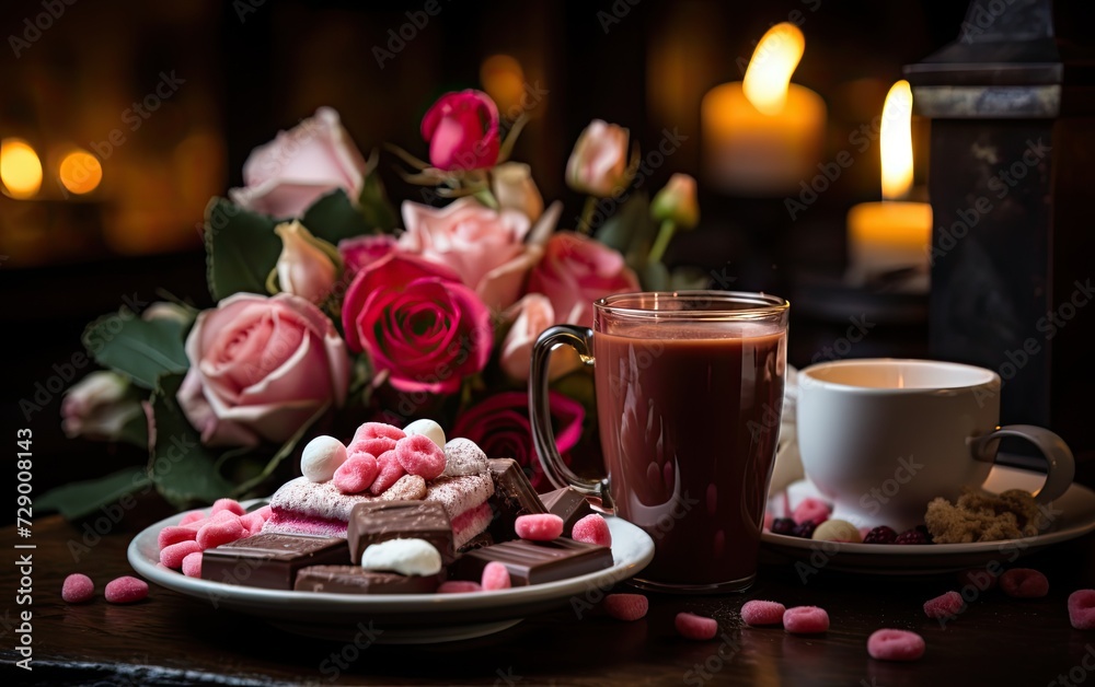 Whimsical Valentine's Day Hot Chocolate Delight