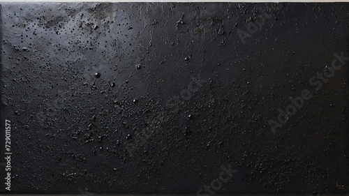 Black metal plate with scratches Background and texture.