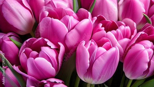 pink tulip flowers against a pale pink background, spring flower romantic background