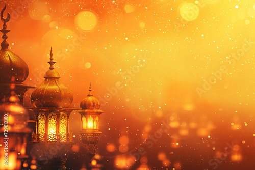 ramadan Kareem, Ramadan crescent moon, Eid Mubarak Islamic festival social media banner and Eid Mubarak Post Template, islam © fadi