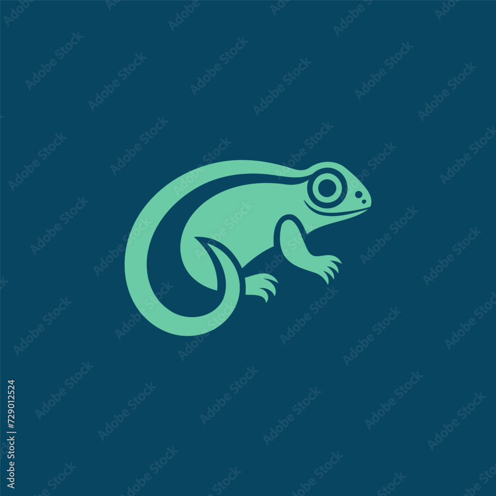 Chameleon logo design vector template Chameleon logo design vector template