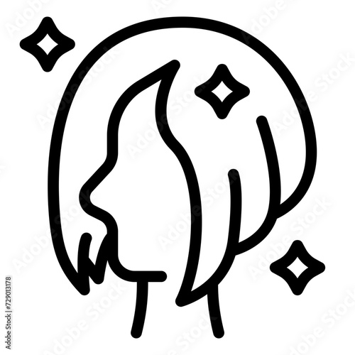 Beauty woman Hair icon