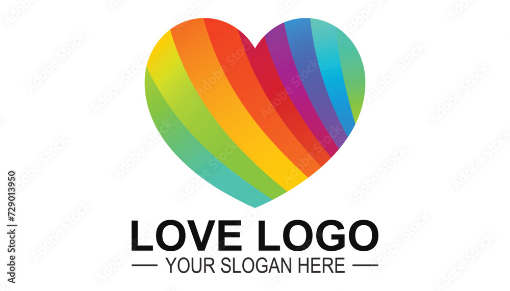 Valentine logo or Heart logo or icon. Love logo design. Valentine logo or Heart logo or icon. Love logo design.