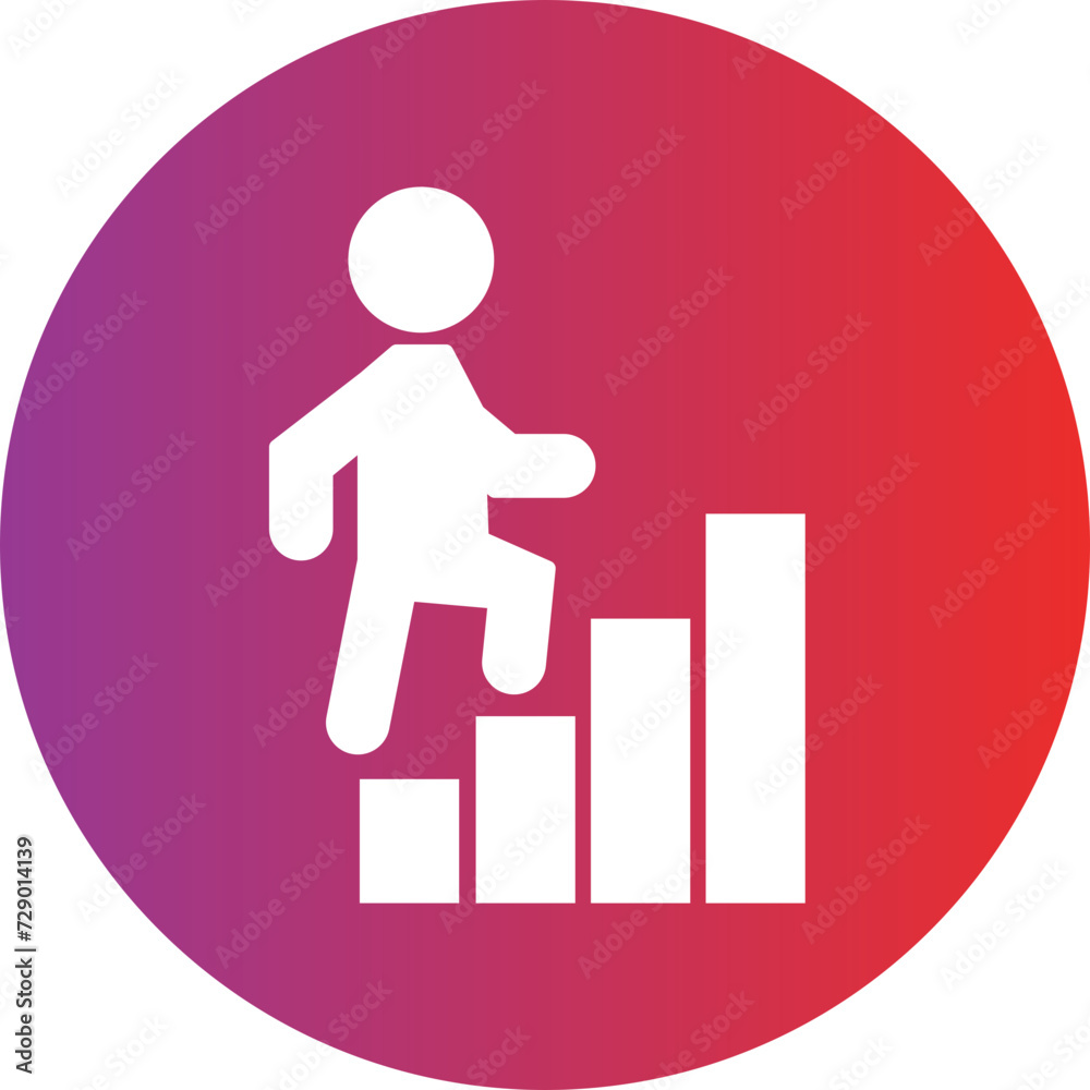 Climbing Steps Icon Style Climbing Steps Icon Style