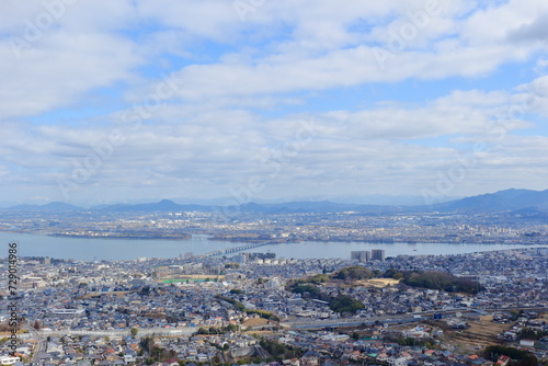 琵琶湖周辺の街の風景