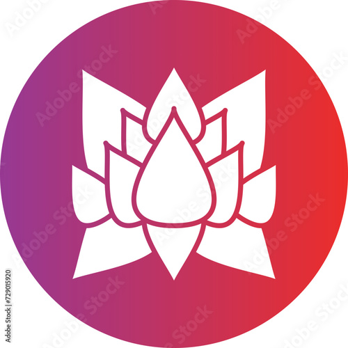Lotus Flower Icon Style