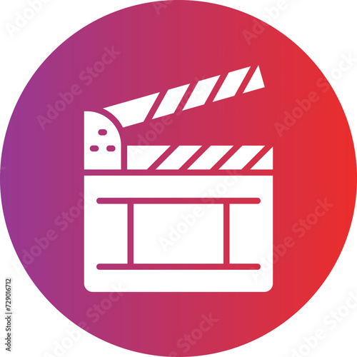 Clapperboard Icon Style