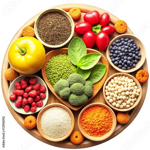 group of food with high content of dietary fiber