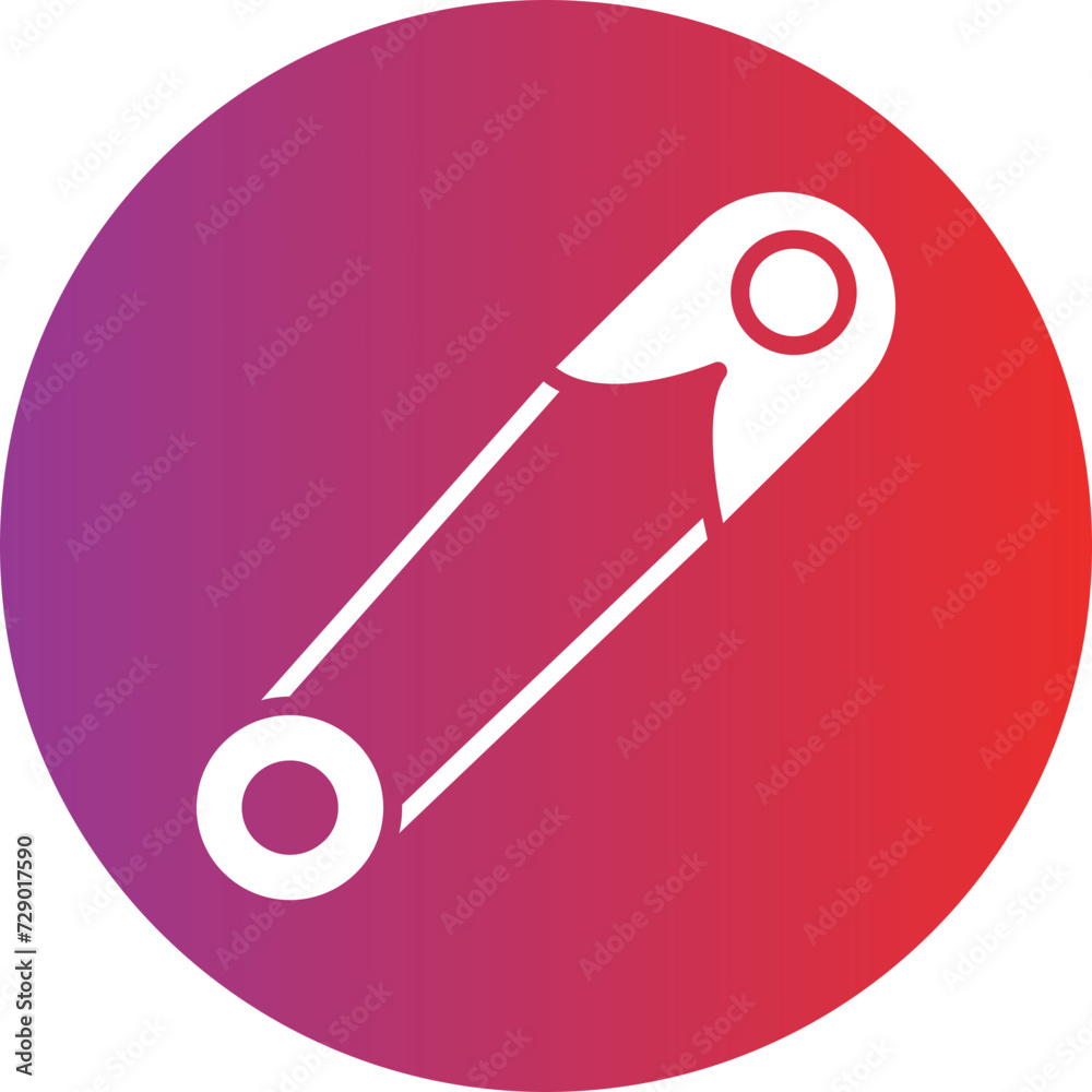 Safety Pin Icon Style Safety Pin Icon Style