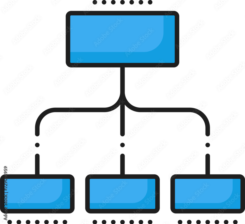 Machine learning analysis, artificial intelligence algorithm, AI classification linear color icon. Artificial intelligence digital science, robotic smart algorithm future technology line vector icon Machine learning analysis, artificial intelligence algorithm, AI classification linear color icon. Artificial intelligence digital science, robotic smart algorithm future technology line vector icon