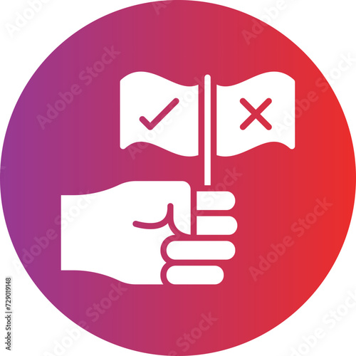 Counter Protest Icon Style