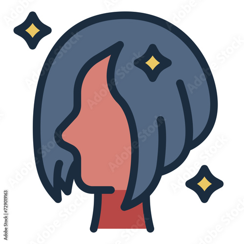 Beauty woman Hair icon