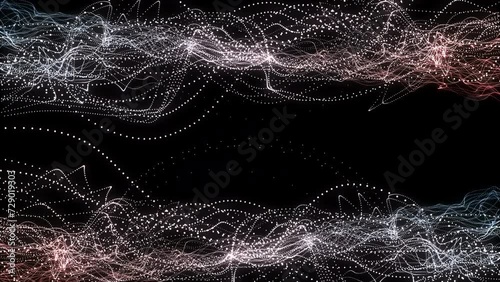 featuring colorful energy glowing Wave particle explosions, frosty fog effects Abstract moving magic glow flying photo