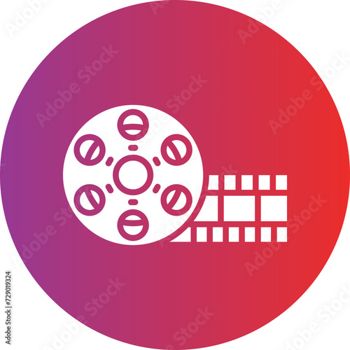 Film Reel Icon Style