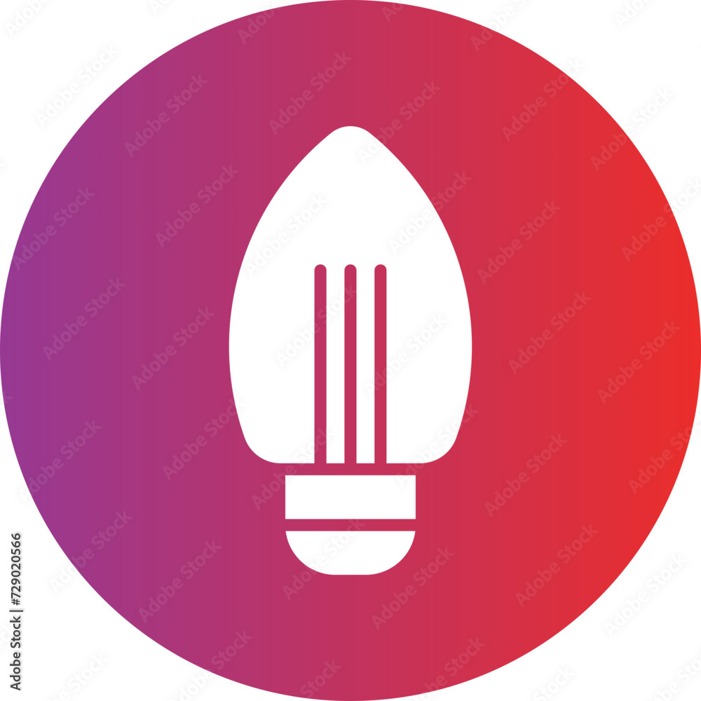 Candle Bulb Icon Style Candle Bulb Icon Style