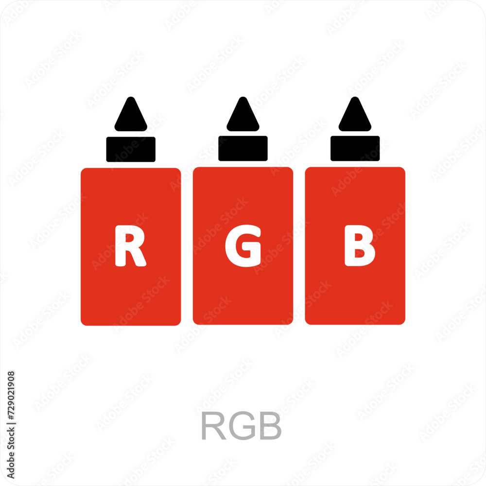 rgb and color icon concept rgb and color icon concept