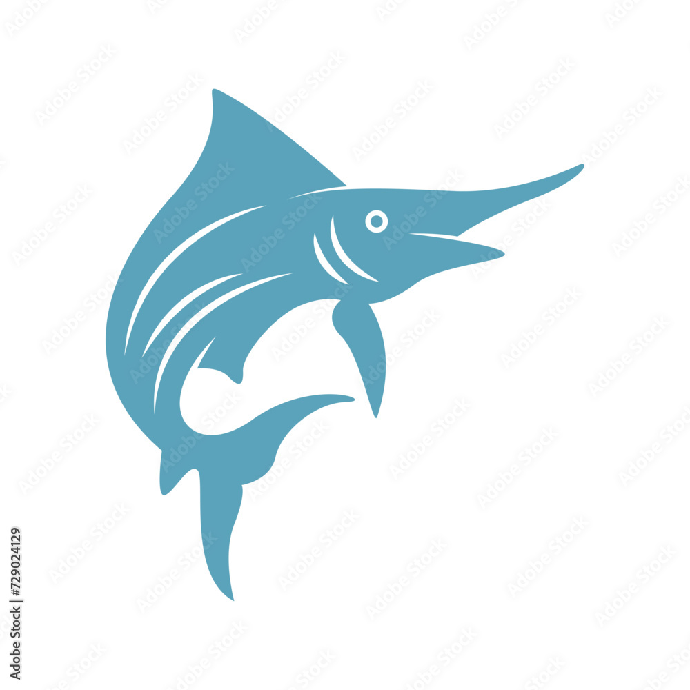 Fototapeta premium Fish icon logo design