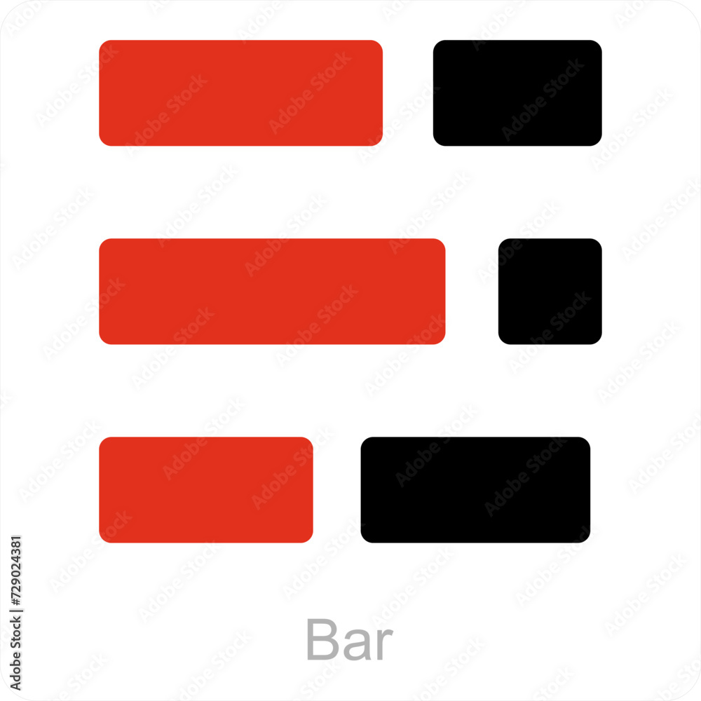 Bars and diagram icon concept Bars and diagram icon concept