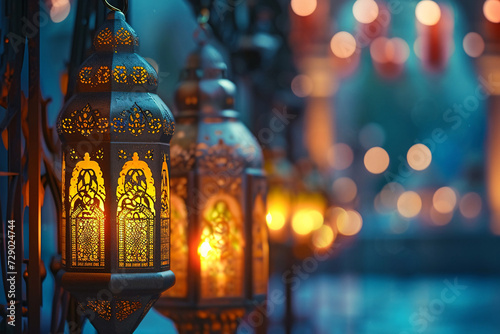 ramadan Kareem, Ramadan crescent moon, Eid Mubarak Islamic festival social media banner and Eid Mubarak Post Template, islam