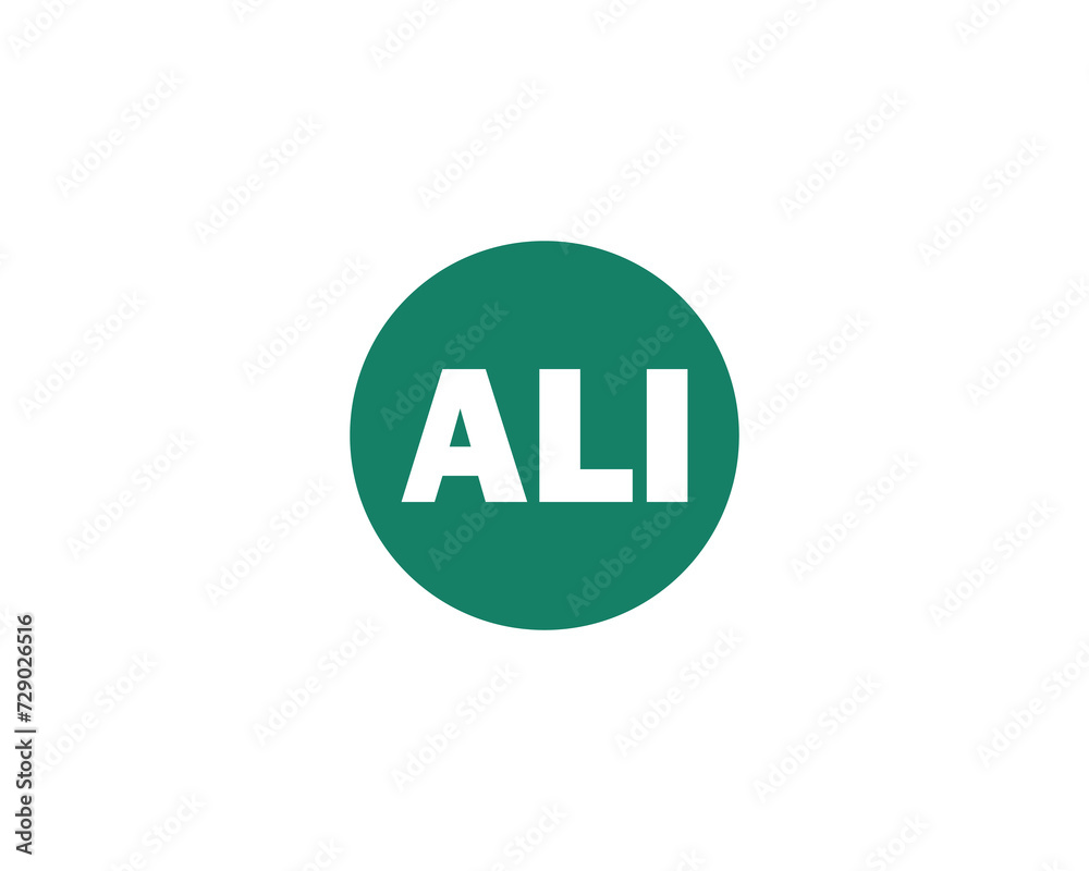 ALI Logo design vector template ALI Logo design vector template