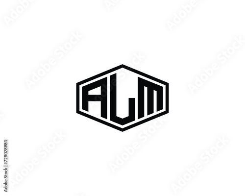 Tableau sur toile ALM Logo design vector template