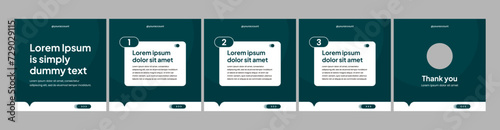 simple carousel or microblog template for social media posts