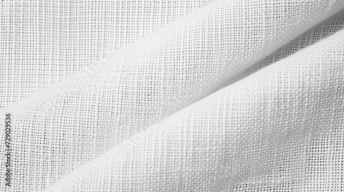 Textured white fabric close-up with woven pattern, suitable for backgrounds or textile concepts, background with a place for text