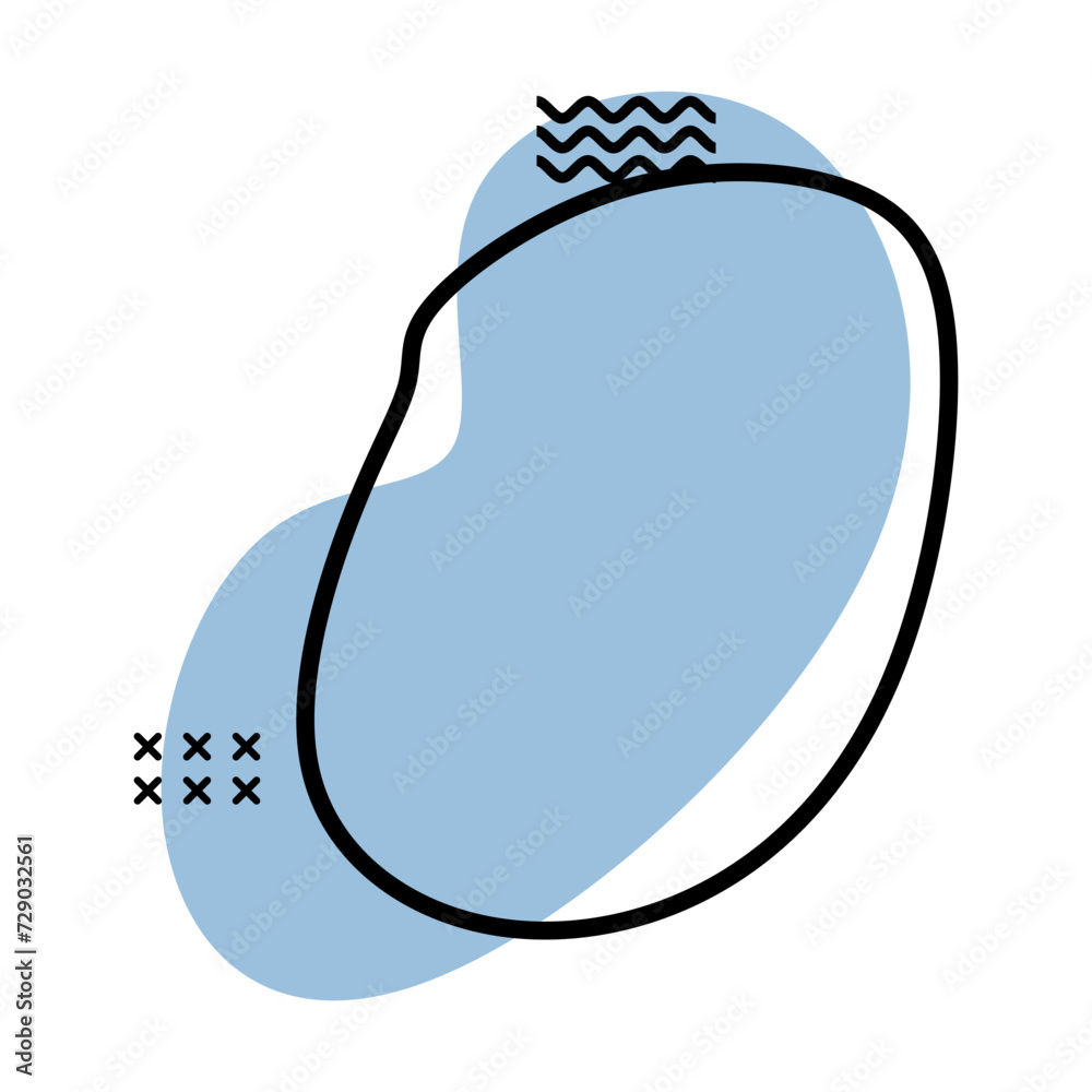 Abstract Blob With Memphis Abstract Blob With Memphis