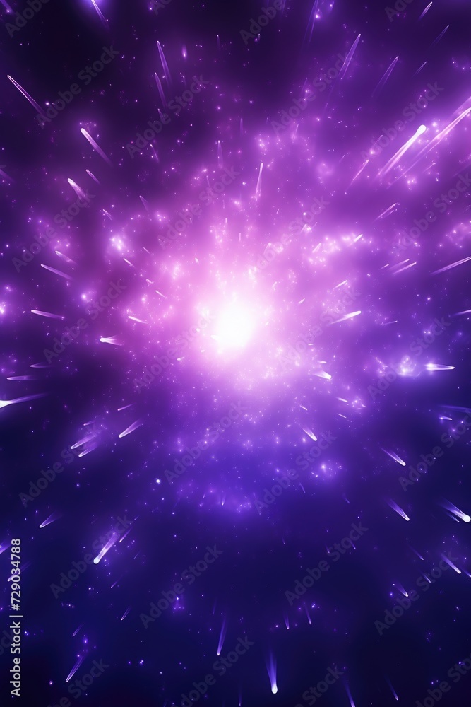 Fototapeta premium Purple Cosmic Burst