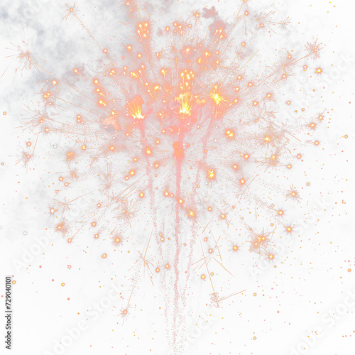 Abstract explosion Firecracker effect