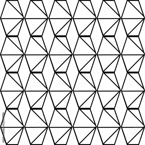 Mosaico con geometría de diseño para azulejo o papel pintado. Patrón con textura de moda para impresión negro y blanco.