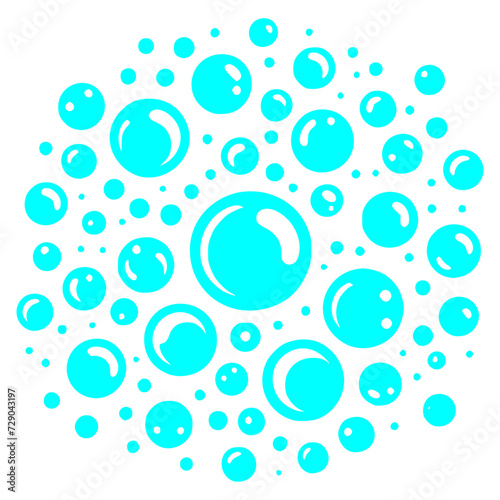 Blue Bubbles Art