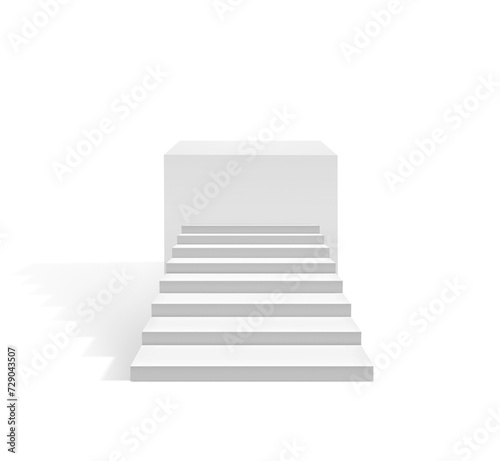 stairway to success. business concept  transparent background