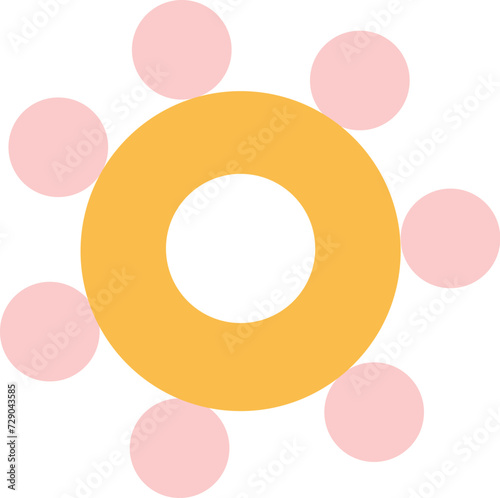 Geometric Abstract Flower Head