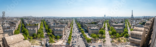 Panoramic View from Arc de Triomphe South East