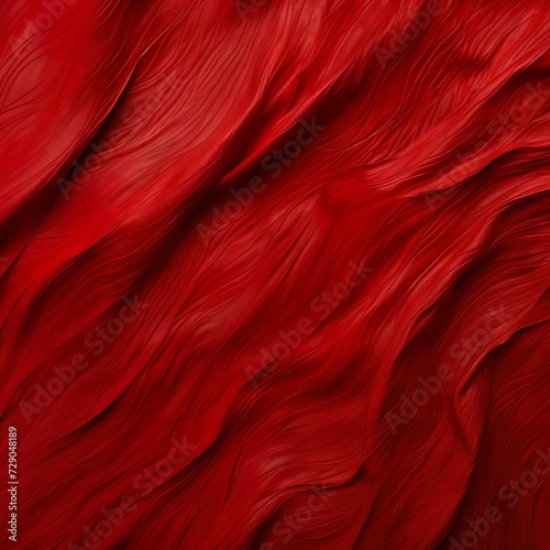 red silk fabric wavy realistic background