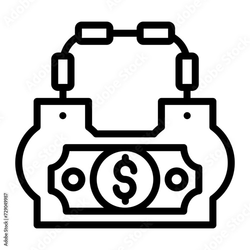 Money Laundering Vector Line Icon
