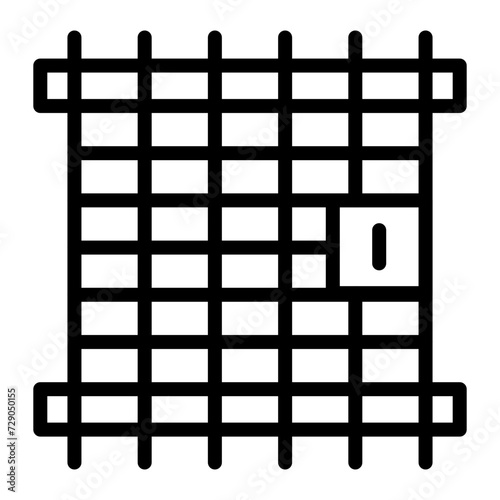 Prison Vector Line Icon