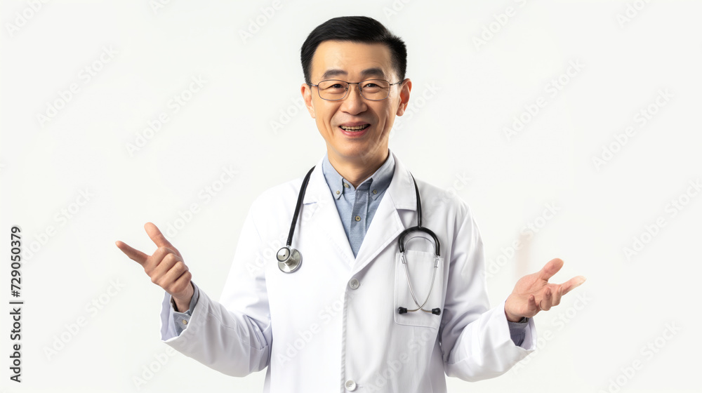A doctor surprise gesture A doctor surprise gesture