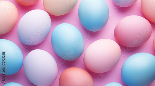 Easter eggs in pastel colors © Little