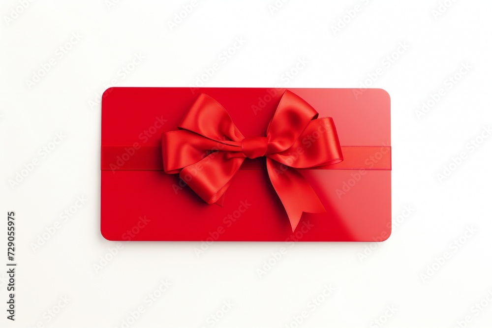 Gift card on isolated white background Generative Ai Gift card on isolated white background Generative Ai