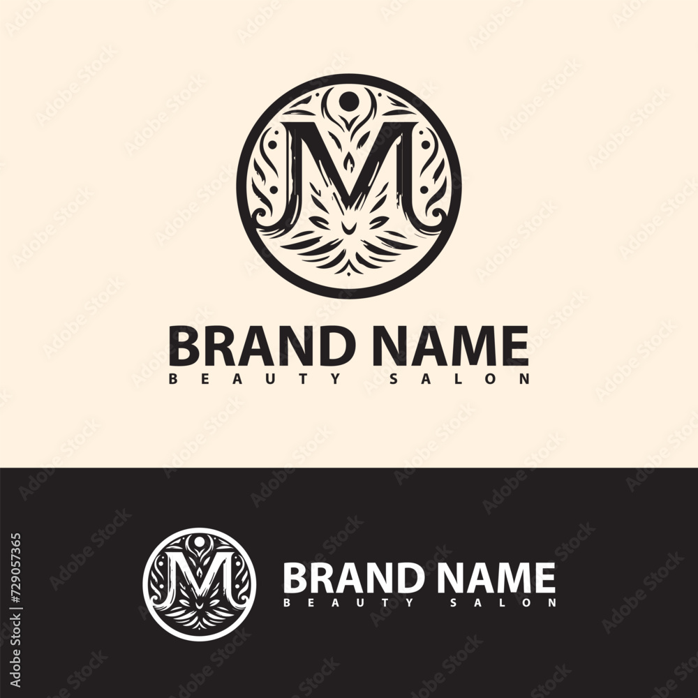 Obraz premium initial M logo